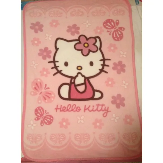 Cobija Rosada Hello Kitty