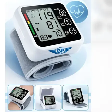 Aparelho Medidor De Pressão Arterial Digital Pulso Branco Doméstico Uso Residencial Pressão Arterial Braço Braçadeira Manguito - Medir Pressão Aferidor P/ Adultos Ou Crianças Ajustável