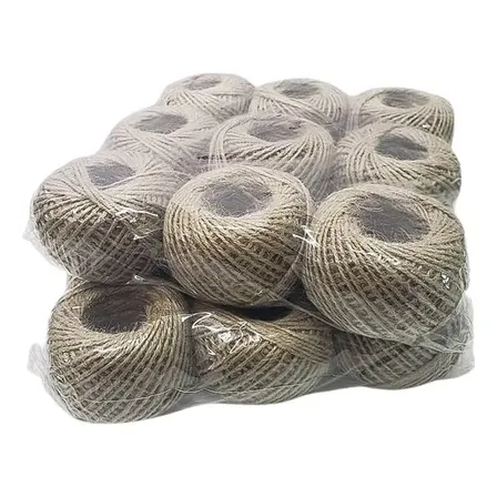Pack De 9 Ovillos De Sisal Natural 50 Grs/ovillo 2mm