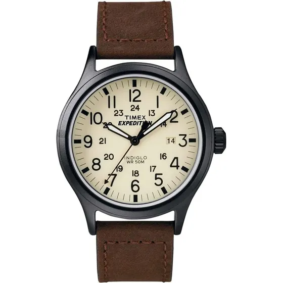 Reloj Timex Expedition Scout 40mm Marrón Oscuro/natural P...