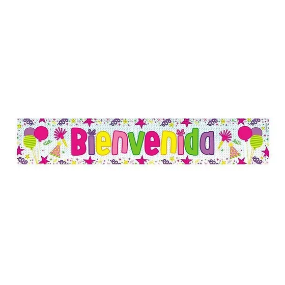 Cartel Holografico Jumbo Bienvenida X 1 Und