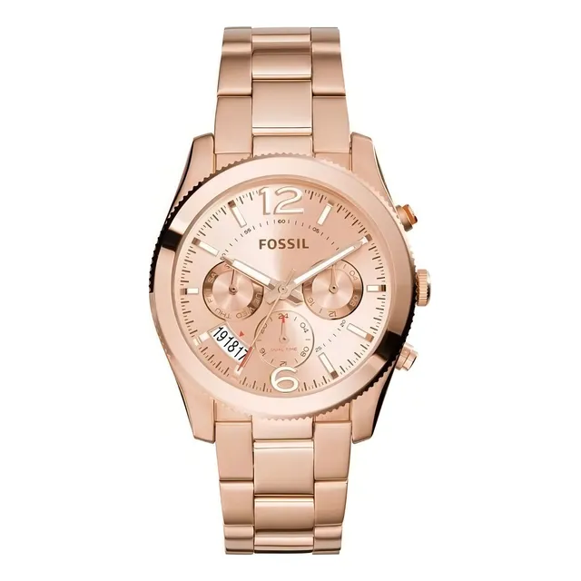 Reloj Fossil Acero Dama Es3885 Perfectboyfriend 100%original Color de la correa Oro Rosa
