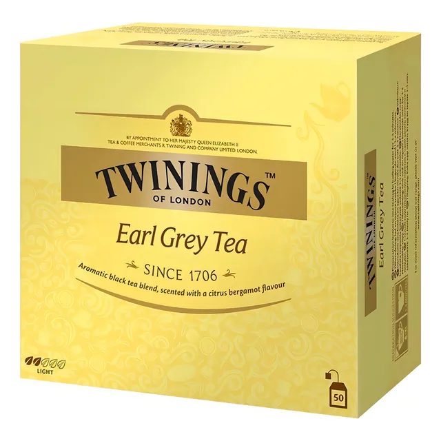 Twinings Té Earl Grey ( Etiqueta Amarilla ) X 50 Bolsitas