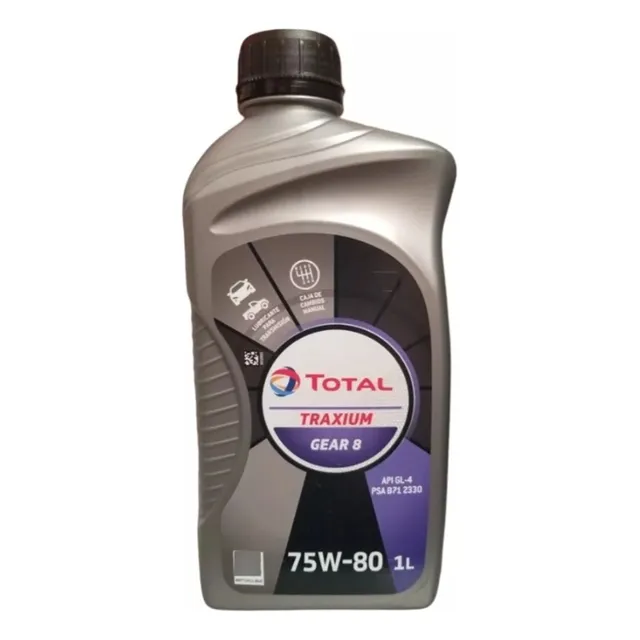 Aceite De Caja Manual Total Traxium Gear 8 75w80 1 Litro