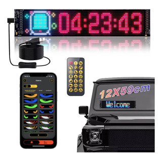 12*59 Letrero Led Programable Pantalla Flexible Led Negocios 12*59 Letrero Led Programable Pantalla Flexible Led Negocios