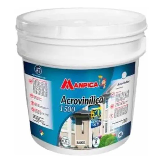 Pintura Acrovinilica Blanco Manpica Tipo A - Cuñete