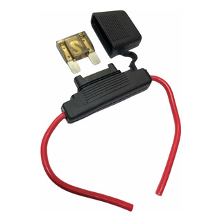 Porta Fusible Cable Cobre 10 Awg Uso Rudo + Fusible Maxi 70a Porta Fusible Cable Cobre 10 Awg Uso Rudo + Fusible Maxi 70a