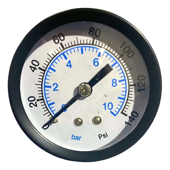 Manômetro Horizontal Rosca 1/8 Bsp Escala 0 A 10 Bar 150 Psi