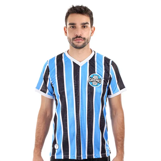 Camisa De Time Retrômania Grêmio Tokio 1983 Casual Leve