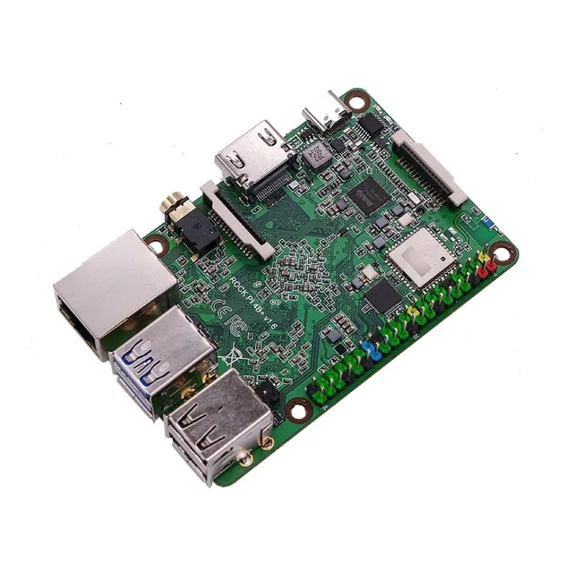 Rock Pi 4 Plus Modelo Rk3399 Op1 Computadora Sola Placa