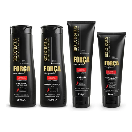 Kit Força Com Pimenta 4 Produtos Bio Extratus - 350ml