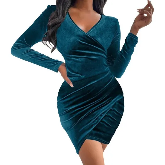 Vestido Manga Larga Elegante