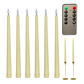 Velas Cónicas Led Candelabros Sin Llama 6x Velas Falsas Vela Velas Cónicas Led Candelabros Sin Llama 6x Velas Falsas Vela