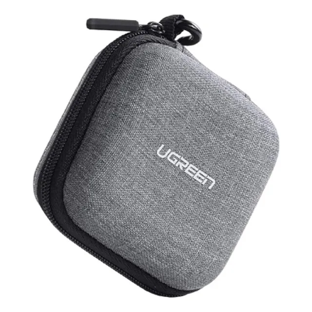 Estuche Funda Ugreen Portatil Para Audifonos Cables Eva Gris