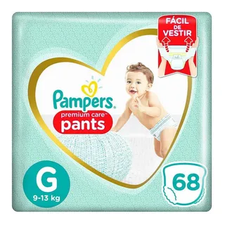 Fraldas Pampers Pants Premium Care G 68 Unidades Fraldas Pampers Pants Premium Care G 68 Unidades