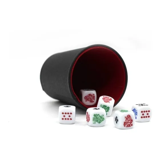 Cacho Yahtzee Juego De Mesa Tatuco Plástico + 6 Dados 