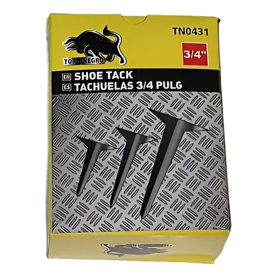 Caja De Tachuelas 3/4 Toro Negro/ Ferrepernos