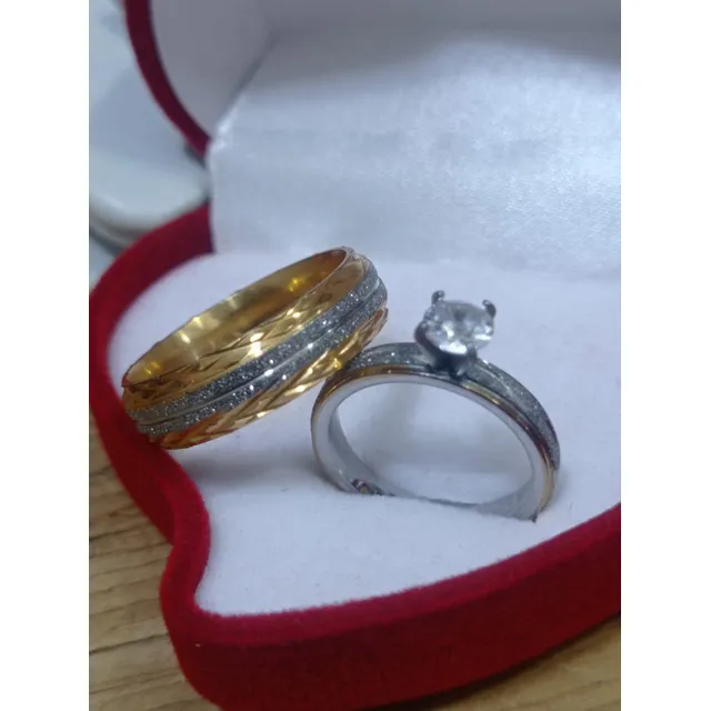 Anillos De Promesa - Acero Inoxidable