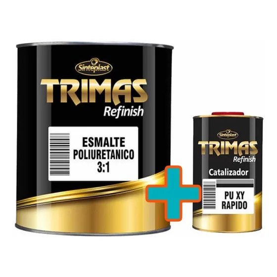 Pintura Poliuretanica Automotriz Blanco + Catalizador 1 L