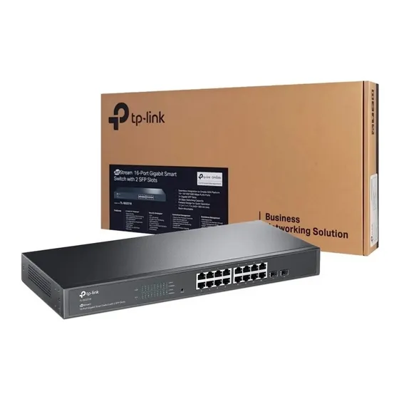 Switch Gerenciável 16 Portas + 2 Slots Sfp Tp-link Tl-sg2218