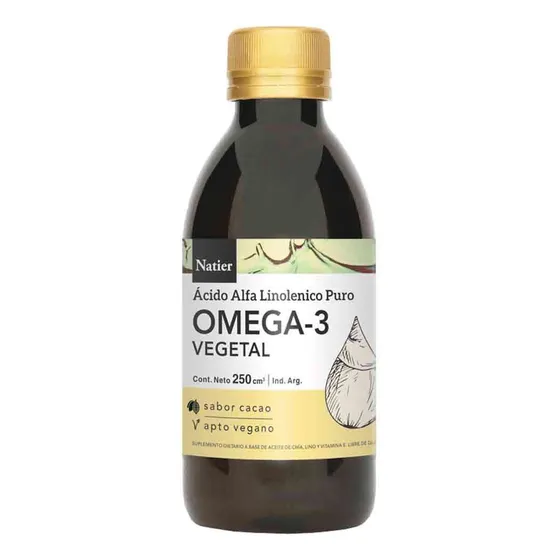 Natier Omega 3 Vegetal Puro Bebible Colesterol Triglicéridos