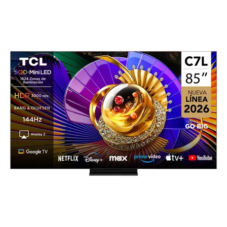 Smart Tv 85 Tcl 4k Sqd-mini Led 85c7l