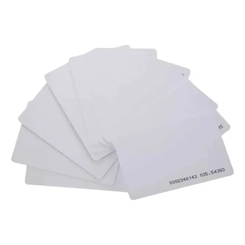 Cartão Pvc Branco P/ Crachás Rfid 125khz Aba10 - 100 Un | MercadoLivre