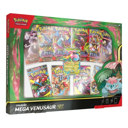 Box Pokémon Mega Venusaur Ex Português