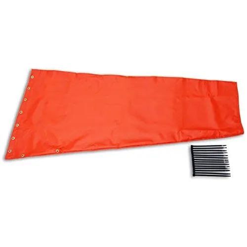 De Manga De Viento Naranja De 18  X 60 , Fabricada 100%...