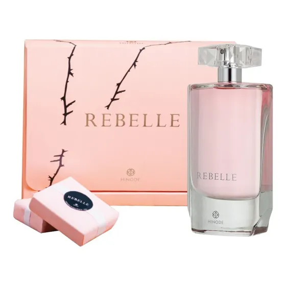 Perfume para mujer Rebelle y jabón Rebelle Hinode