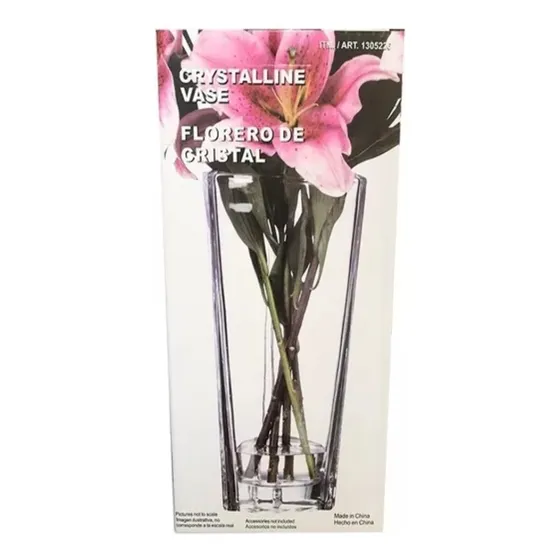 Florero De Cristal Marca Krystal King Centro De Mesa