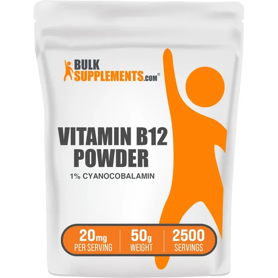 Suplemento De Vitamina B12 Bulksupplements.com 50 G En Polvo