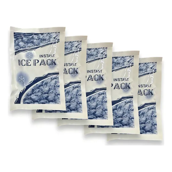 Kit 5pz Bolsa Hielo Instantáneo En Gel