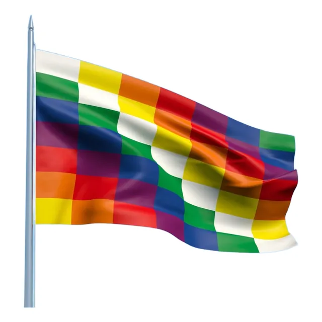 Bandera Whipala Pueblos Originarios / Sanfex - S0502