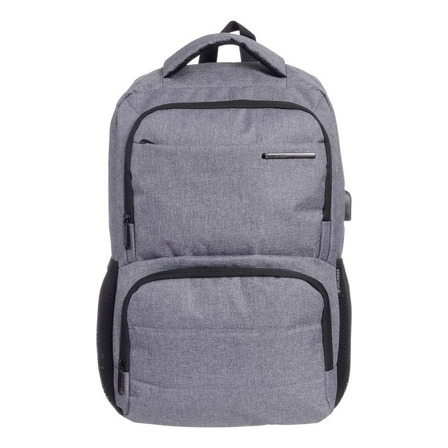 Mochila Urbana Unicross Portanotebook Color Gris Diseño Lisa 25l Mochila Urbana Unicross Portanotebook Color Gris Diseño Lisa 25l