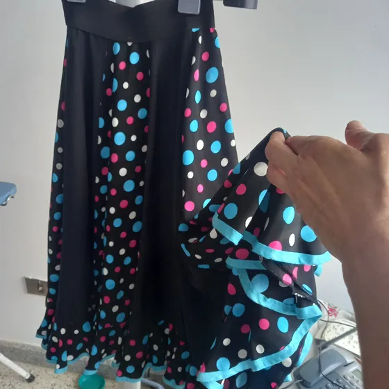 Falda Flamenco O Danza Niñas Talla 7/9