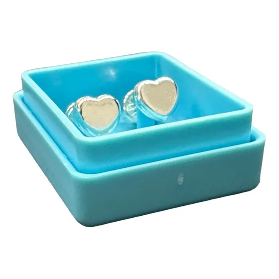 Aros Abridores Plata 925 Corazón 5mm Regalo