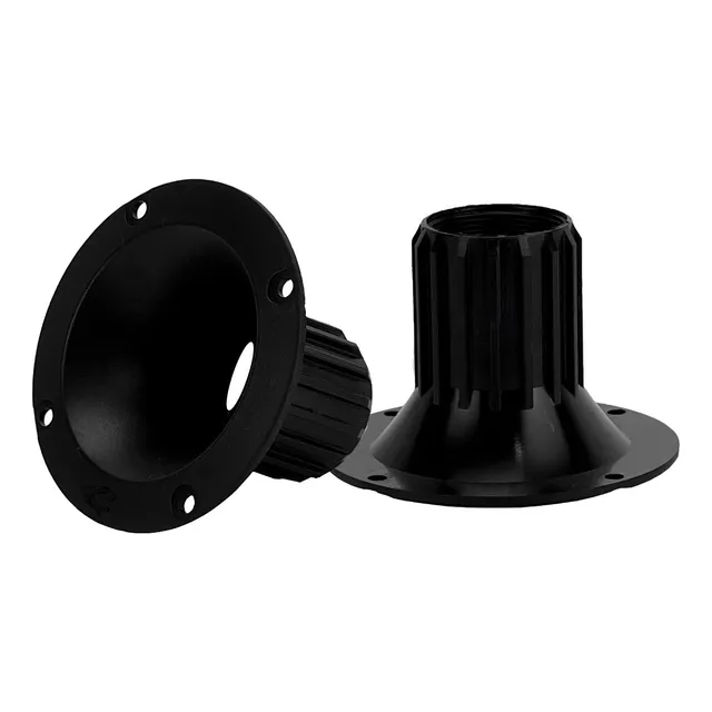 2 Piezas Difusor Redondo Para Tweeter Driver  Rosca 1 3/8  