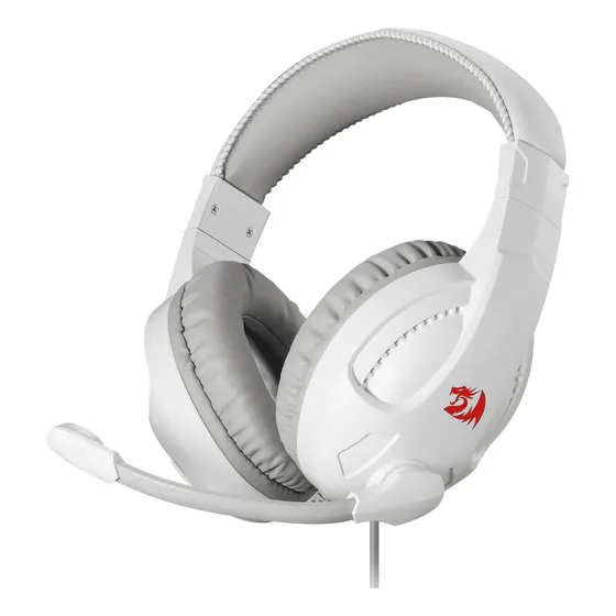 Auriculares Redragon Cronus H211w-RGB H211w-RGB para jugadores blancos con luz LED RGB