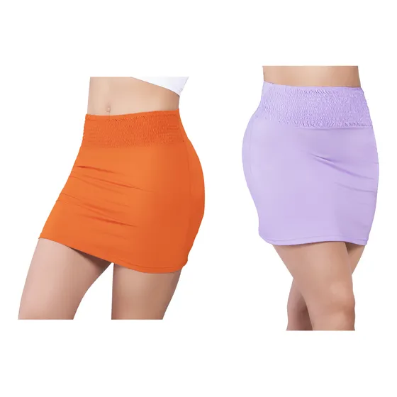Falda Paq X2 Mujer Multicolor Mp 9900