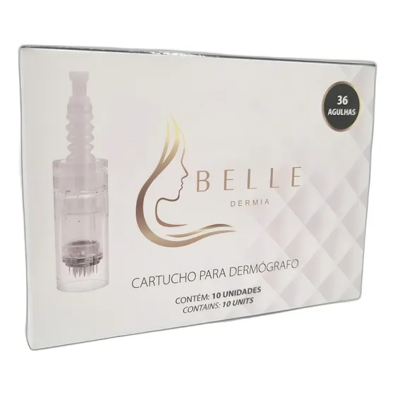 Cartucho 36 Agulhas Caneta Derma Pen Mym Dr. Pen M7 Kit 10un