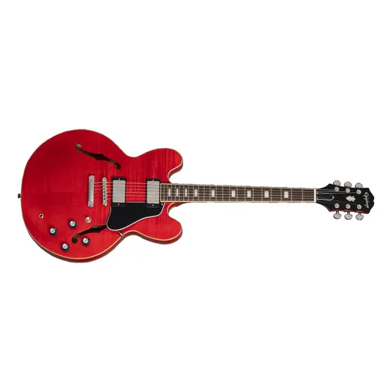 EpiPhone Es335 Marty Schwartz Guitarra Semi Hollow Estuche Color Sixties Cherry Material Del Diapasón Indian Laurel Orientación De La Mano Diestro