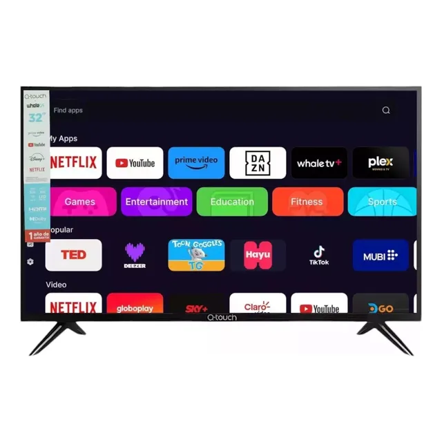 Pantalla Smart Tv De 32 Pulgadas Q-touch Hd Qt32w24 Whale Tv