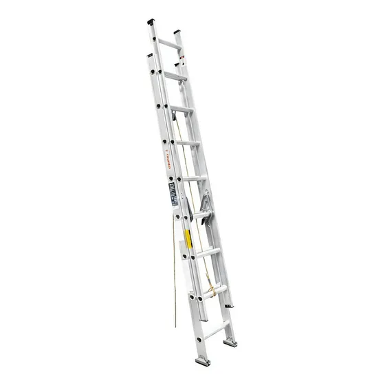 Escalera Extensible 16 Pasos Capacidad 150 Kg Truper ESE-16 Color Plateado