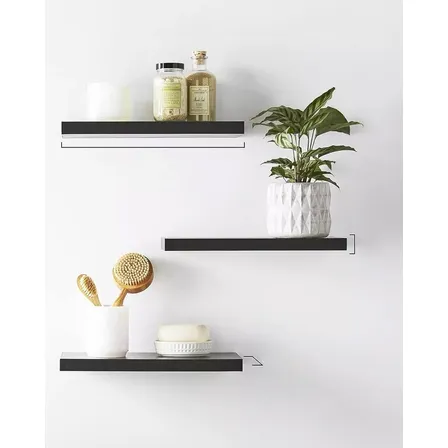 Repisas Flotantes De Madera Mdf Premium Elegante Set De 3