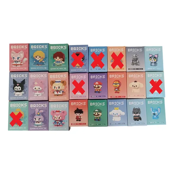 Figuras Bloques Armables Coleccionables Mini Juegos Pequeños