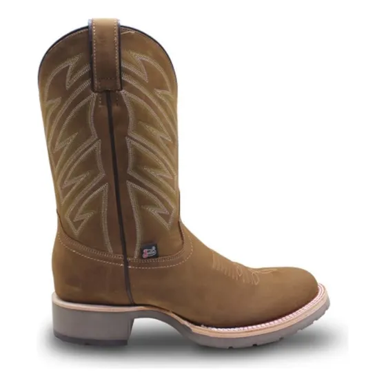 Bota Justin Boots Vaquera Roper 5352 Kansas Tabaco Hombre