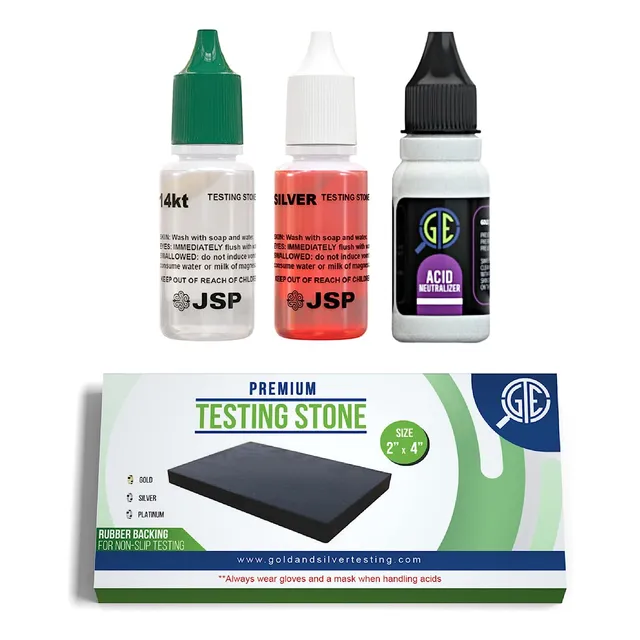 Kit De Probador De Ácido De Prueba De Oro Plata 10k 14k