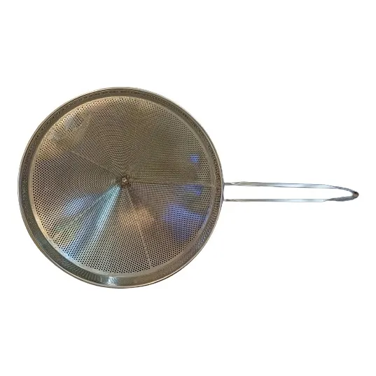 Colador Chino Industrial Acero Inoxidable Mediano 26cm Diam