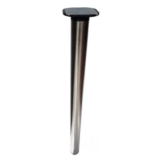 Pata De Acero Inoxidable Para Mesón De Granito 110x8cm